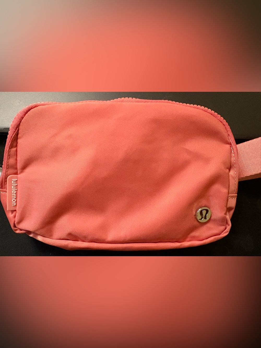 lululemon athletica coral belt bag like new